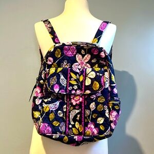 Vera Bradley backpack retired pattern Floral Nightingale lightweight colorful